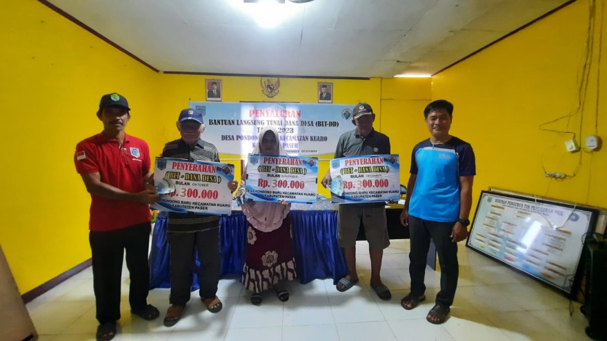 Penyaluran BLT DD Desa Pondong Baru